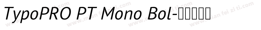 TypoPRO PT Mono Bol字体转换